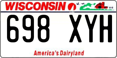 WI license plate 698XYH