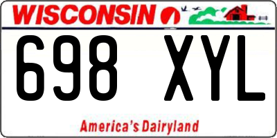WI license plate 698XYL