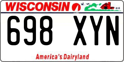 WI license plate 698XYN
