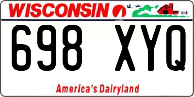 WI license plate 698XYQ
