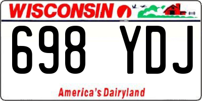 WI license plate 698YDJ