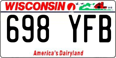 WI license plate 698YFB