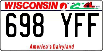 WI license plate 698YFF