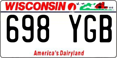 WI license plate 698YGB