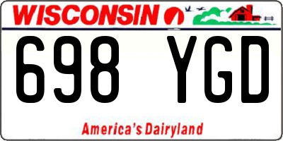 WI license plate 698YGD