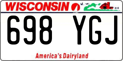 WI license plate 698YGJ