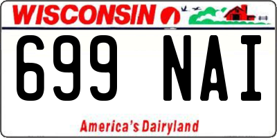 WI license plate 699NAI