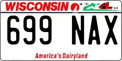 WI license plate 699NAX