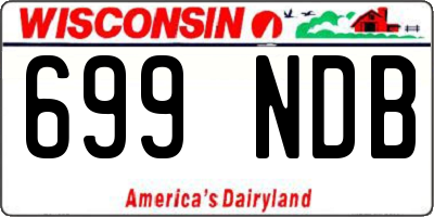 WI license plate 699NDB