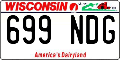 WI license plate 699NDG