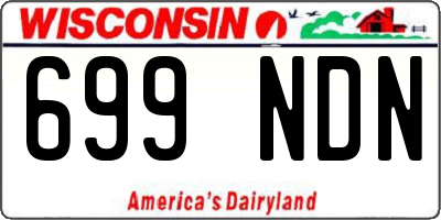 WI license plate 699NDN