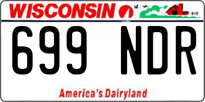 WI license plate 699NDR