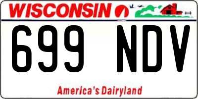 WI license plate 699NDV