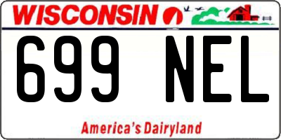 WI license plate 699NEL