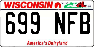WI license plate 699NFB