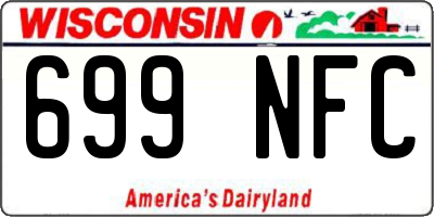 WI license plate 699NFC