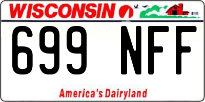 WI license plate 699NFF