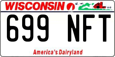 WI license plate 699NFT