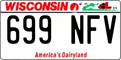 WI license plate 699NFV