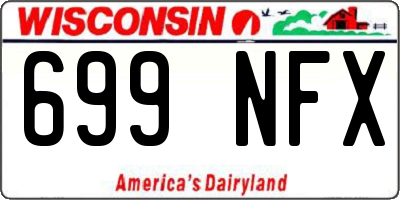 WI license plate 699NFX