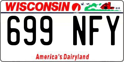 WI license plate 699NFY