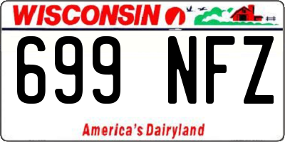 WI license plate 699NFZ