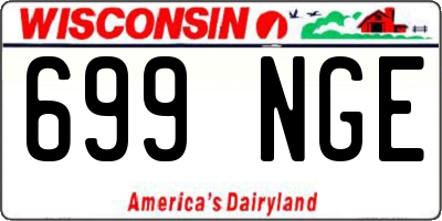 WI license plate 699NGE