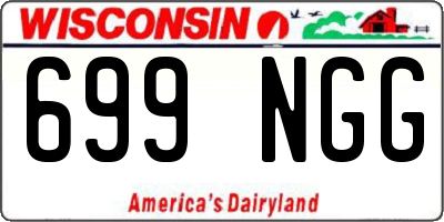 WI license plate 699NGG