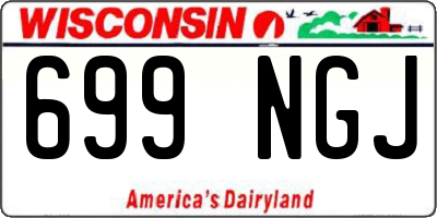 WI license plate 699NGJ