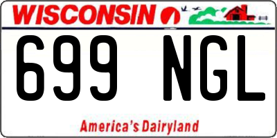 WI license plate 699NGL