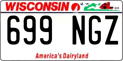 WI license plate 699NGZ