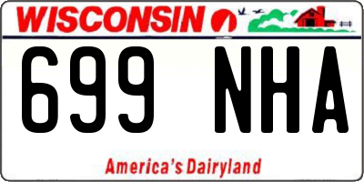 WI license plate 699NHA