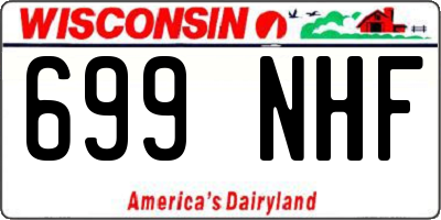 WI license plate 699NHF