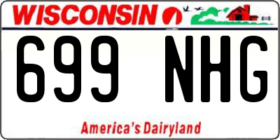 WI license plate 699NHG