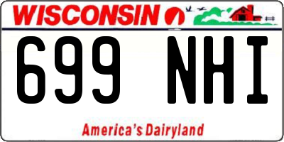WI license plate 699NHI