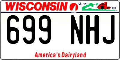 WI license plate 699NHJ