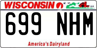 WI license plate 699NHM
