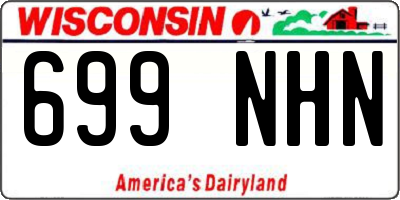 WI license plate 699NHN
