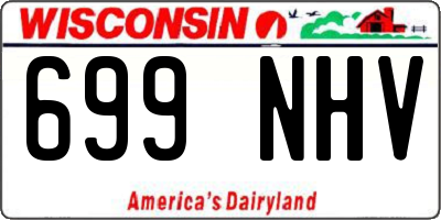 WI license plate 699NHV