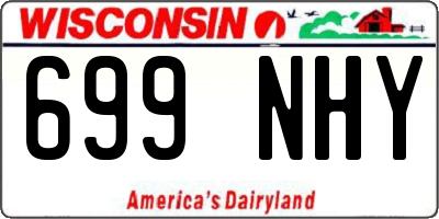 WI license plate 699NHY