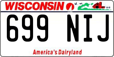 WI license plate 699NIJ