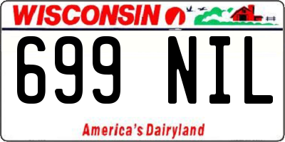 WI license plate 699NIL