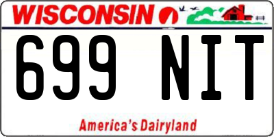 WI license plate 699NIT