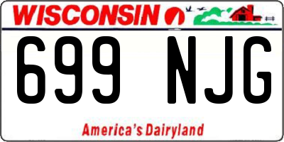 WI license plate 699NJG