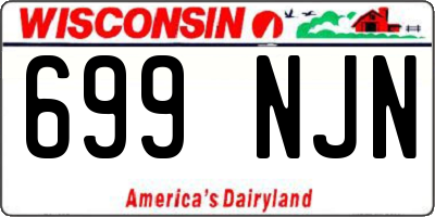 WI license plate 699NJN