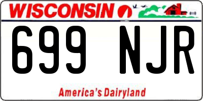 WI license plate 699NJR