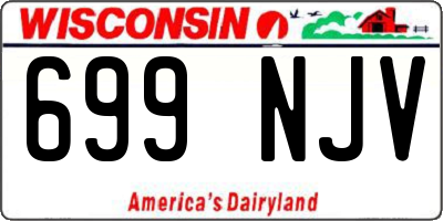 WI license plate 699NJV
