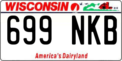WI license plate 699NKB
