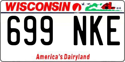WI license plate 699NKE