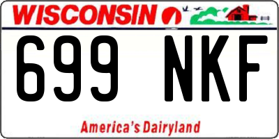 WI license plate 699NKF
